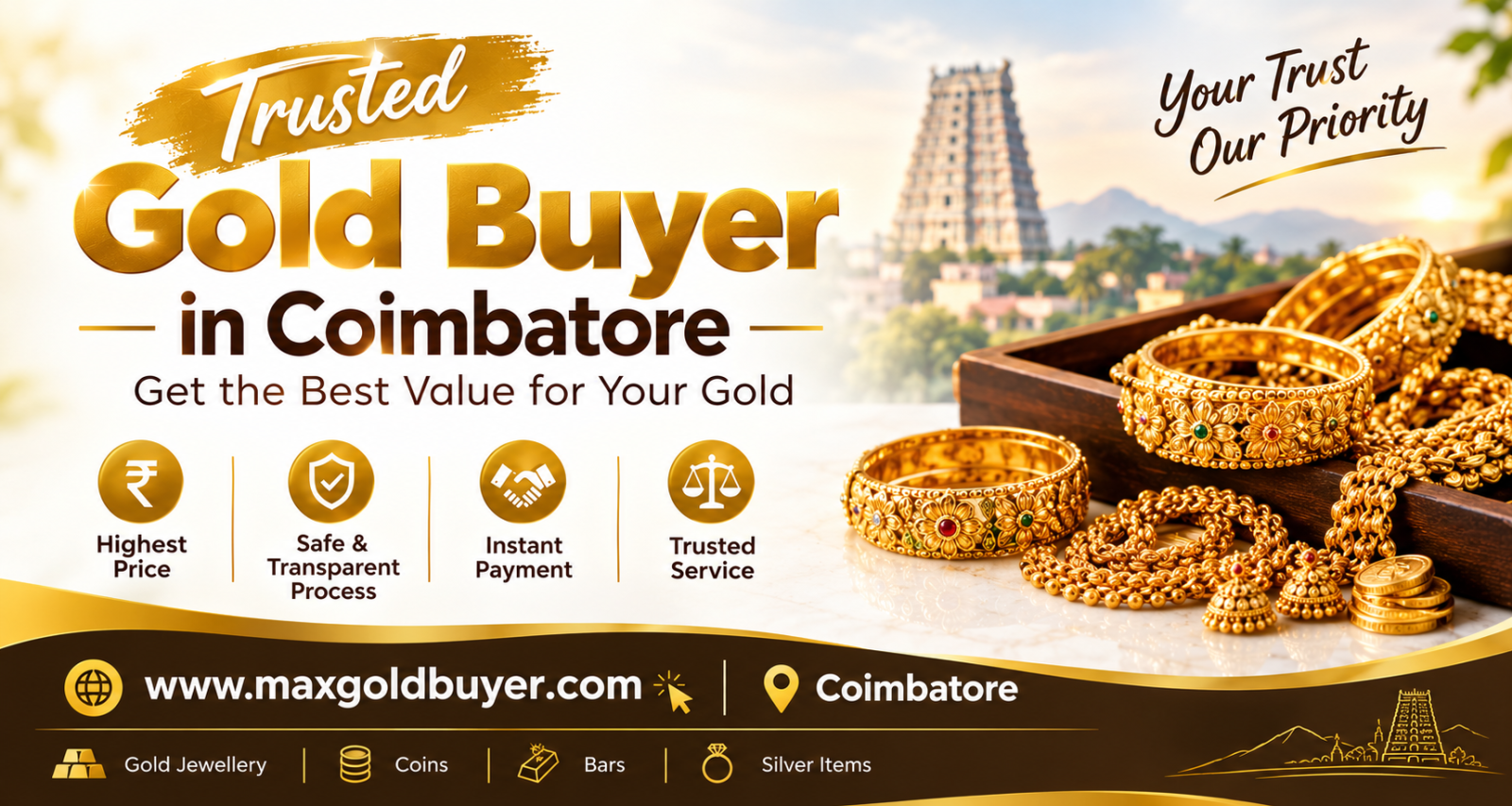 Top Reasons to Choose a Trusted Gold Buyer in Coimbatore